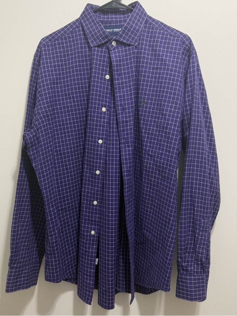 Polo Golf Ralph Lauren Mens Estate Sport Long Sleeve Button Up Polo L